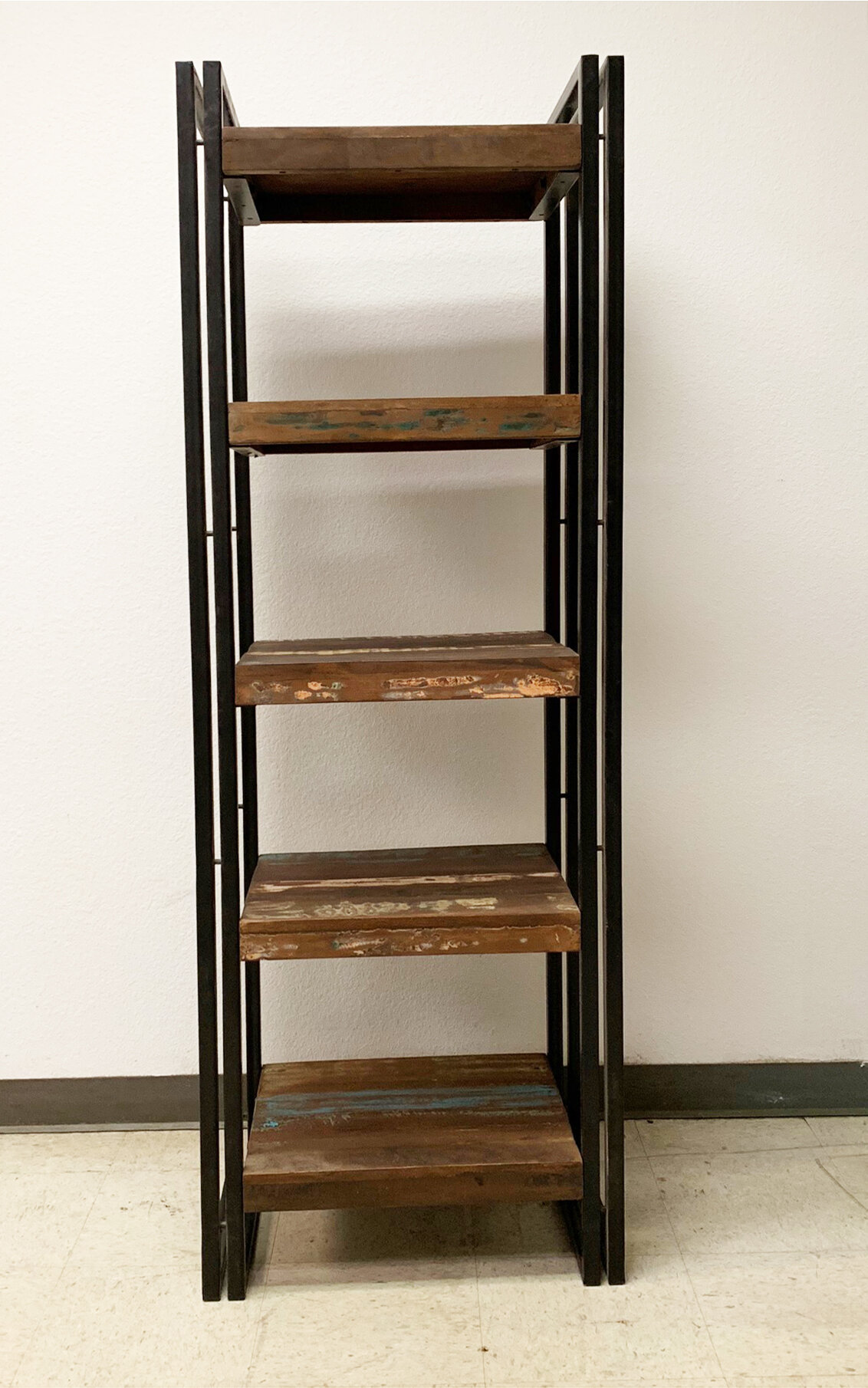 17 Stories Adriel 71 H X 23 75 W Old Reclaimed Wood Shelving Unit