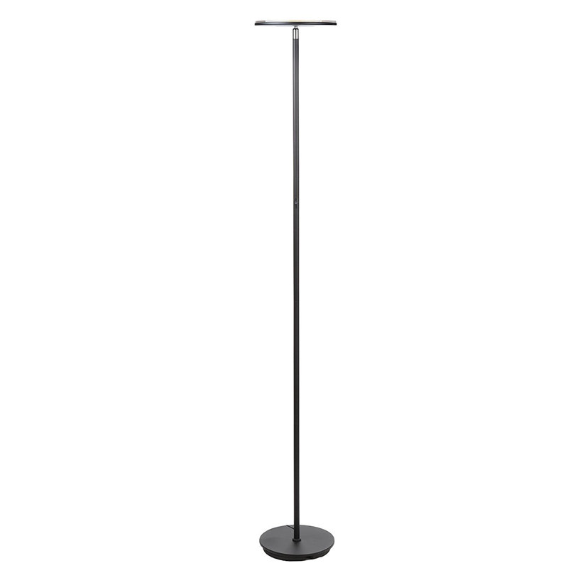 Brightech Sky Led Torchiere Super Bright Floor Lamp Contemporary High Lumen Light For Living Rooms Offices Dimmable Indoor Pole Uplight For Bedroom Reading Black Reviews