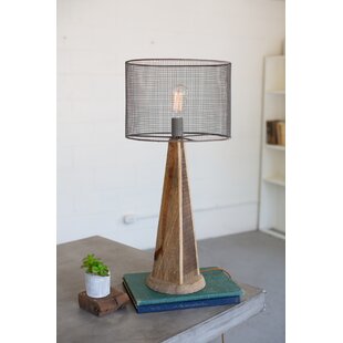 wooden base lamp