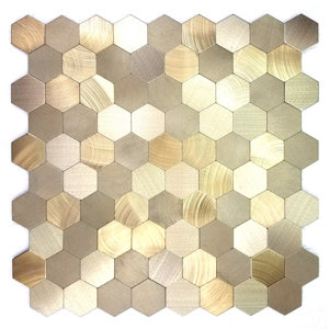 Enchanting Hexagon Wall Backsplash 12