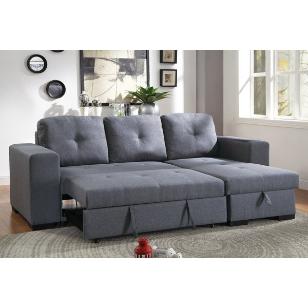 Ivy Bronx Buchman Linen Like Reversible Sectional With Pull Out Bed Reviews Wayfair Ca Ivy Bronx Buchman Linen Like Reversible Sectional With Pull Out Bed Reviews Wayfair Ca