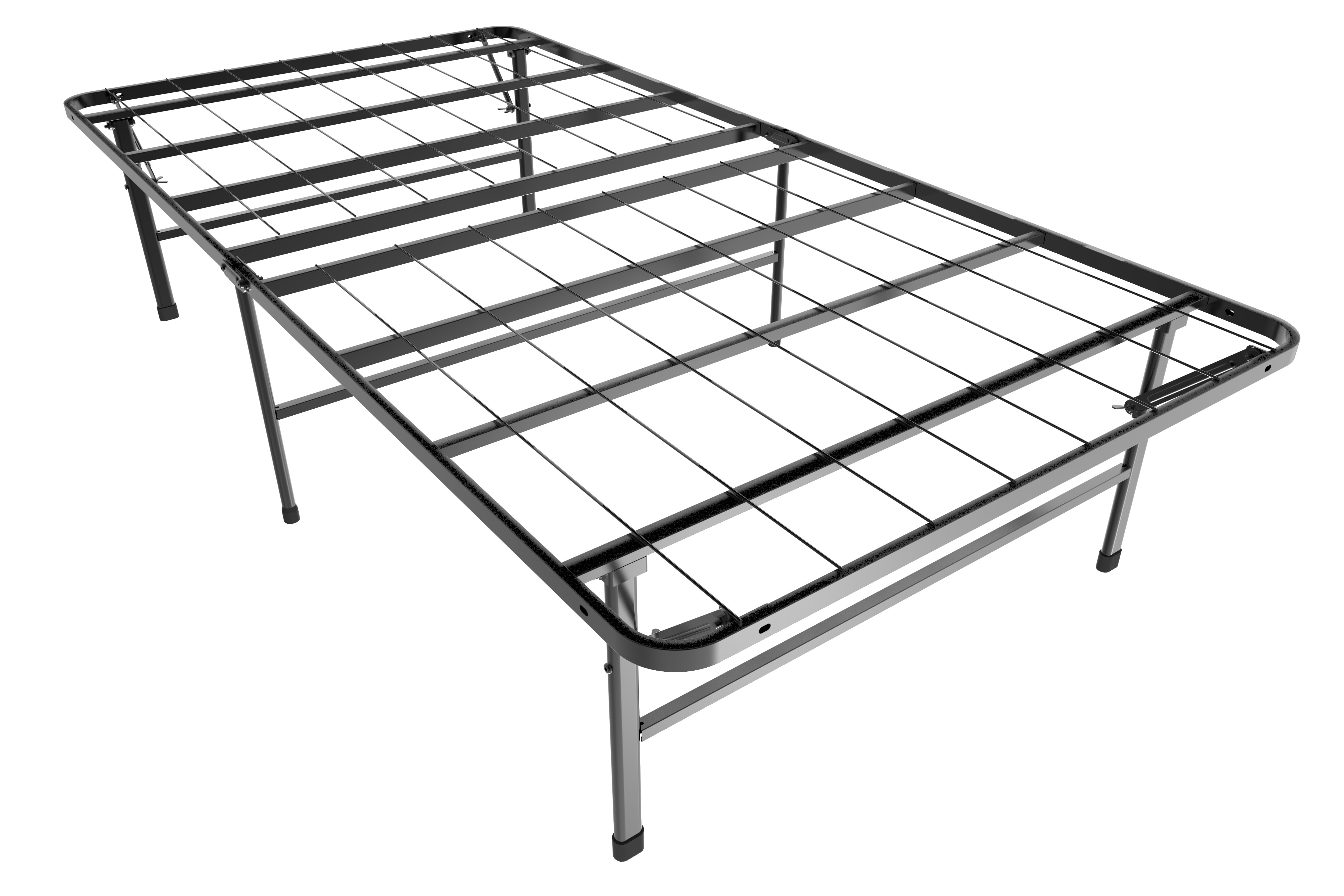 Alwyn Home Fischer Extra-Long Twin 16'' Folding Wire-Grid Bed Frame ...