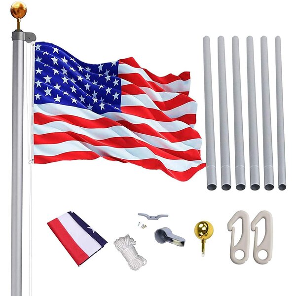 3x5 State Texas Come and Take It 2ply Flag Aluminum Pole Kit Ball Top 3'x5' 