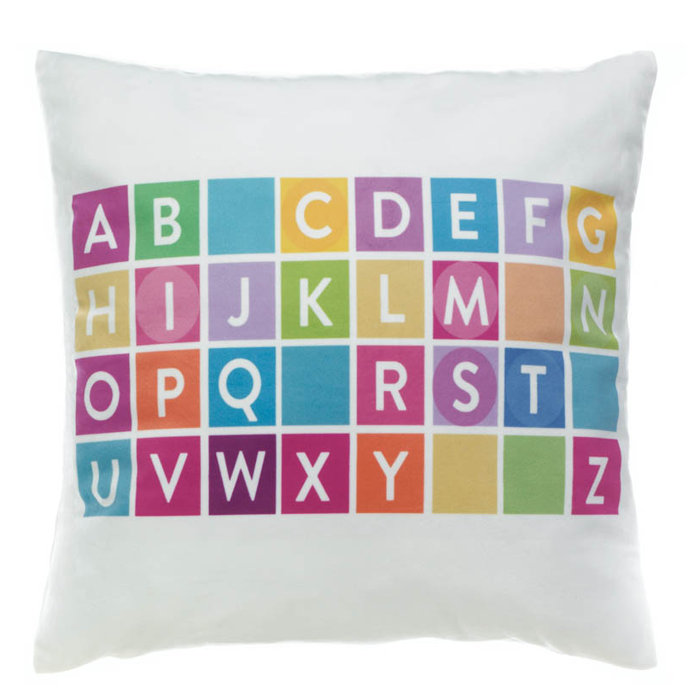 Zoomie Kids Hawkes Alphabet Decorative Throw Pillow Wayfair