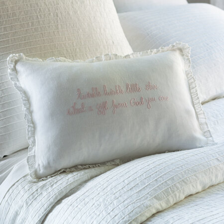 Taylor Linens Twinkle Twinkle Little Star Linen Lumbar Pillow