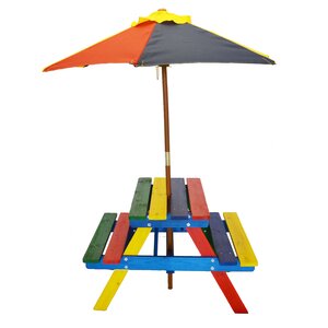 Rainbow Kids' 3 Piece Picnic Table