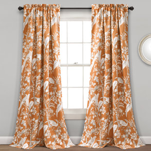 Burnt Orange Curtain Panel Wayfair