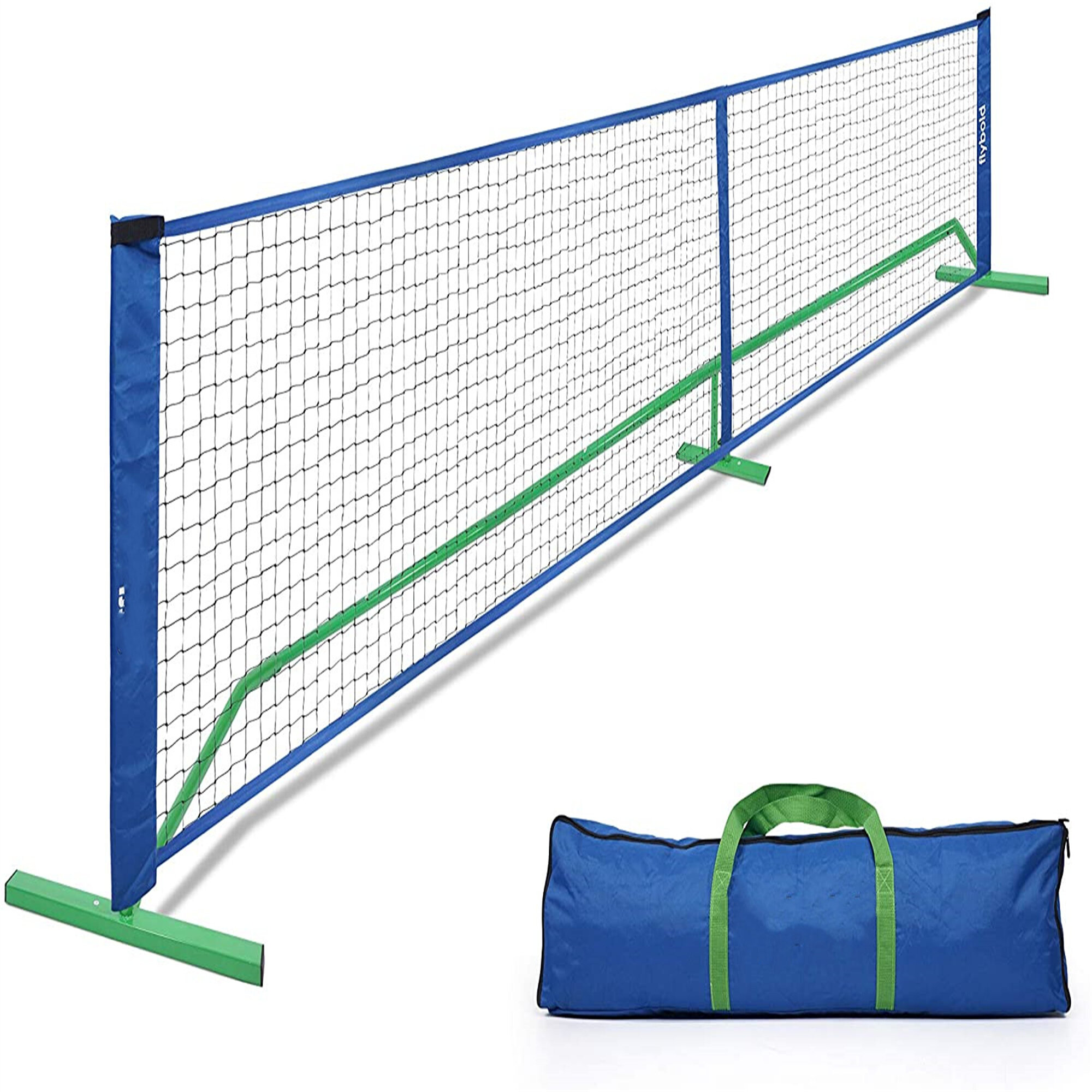 Portable Badminton Net Set w/Poles & Bag- for Kids Volleyball Easy Setup for Indoor & Outdoor -10FT,14FT,17FT Soccer Tennis Pickleball 