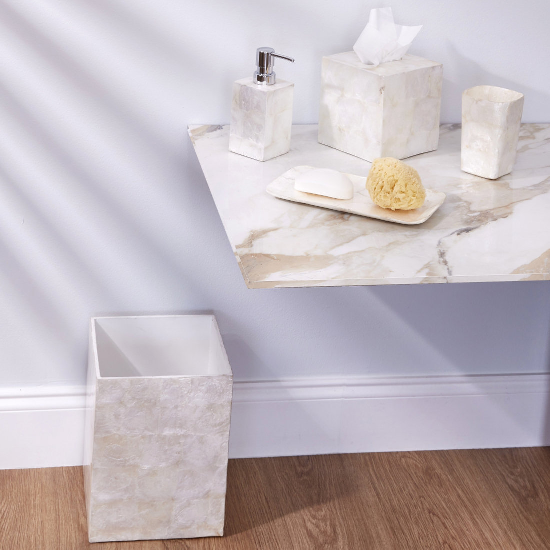 Capiz 5 Piece Bathroom Accessory Set Wayfair