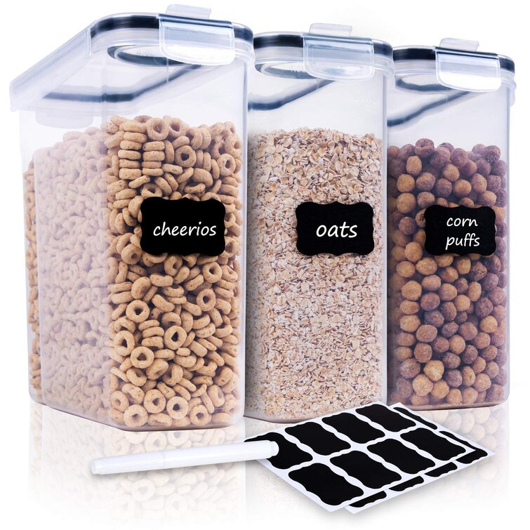 Dry Food Storage Tank Cereal Pasta Rice Bean Container Box BPA-Free Press Output