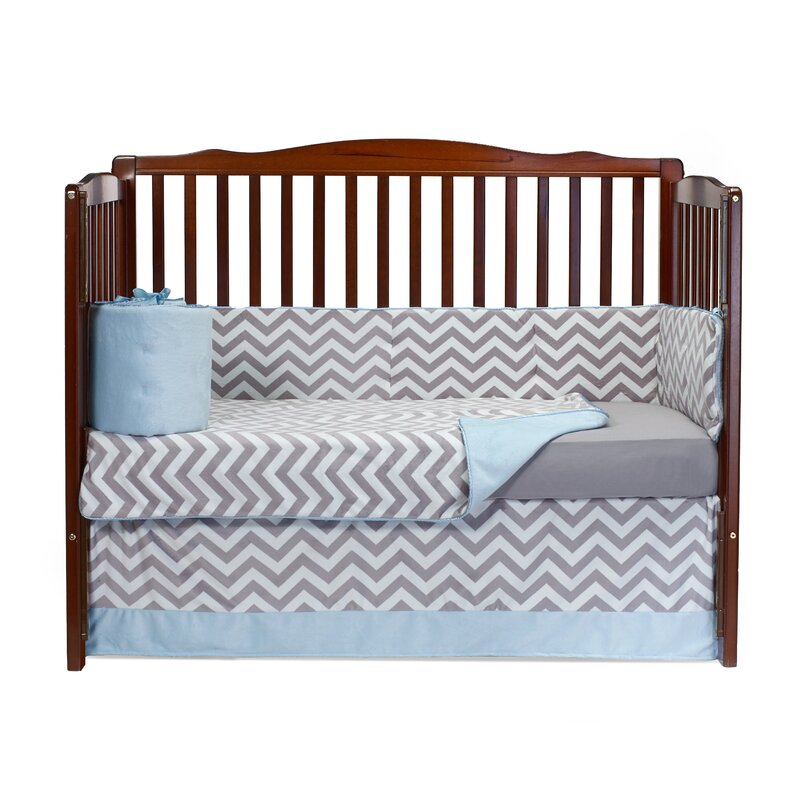 Baby Cribs Beds Babydoll Chevron Crib Comforter Navy Baby