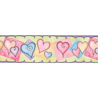 Retroart Kids Hearts Baby 15 X 7 Wallpaper Border Wayfair