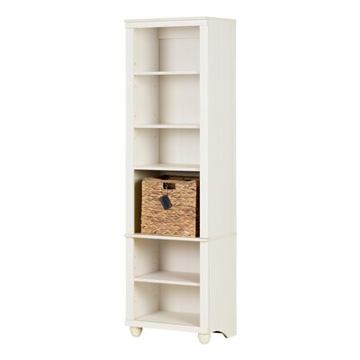 Hopedale Standard Bookcase South Shore Color White Wash And Beige