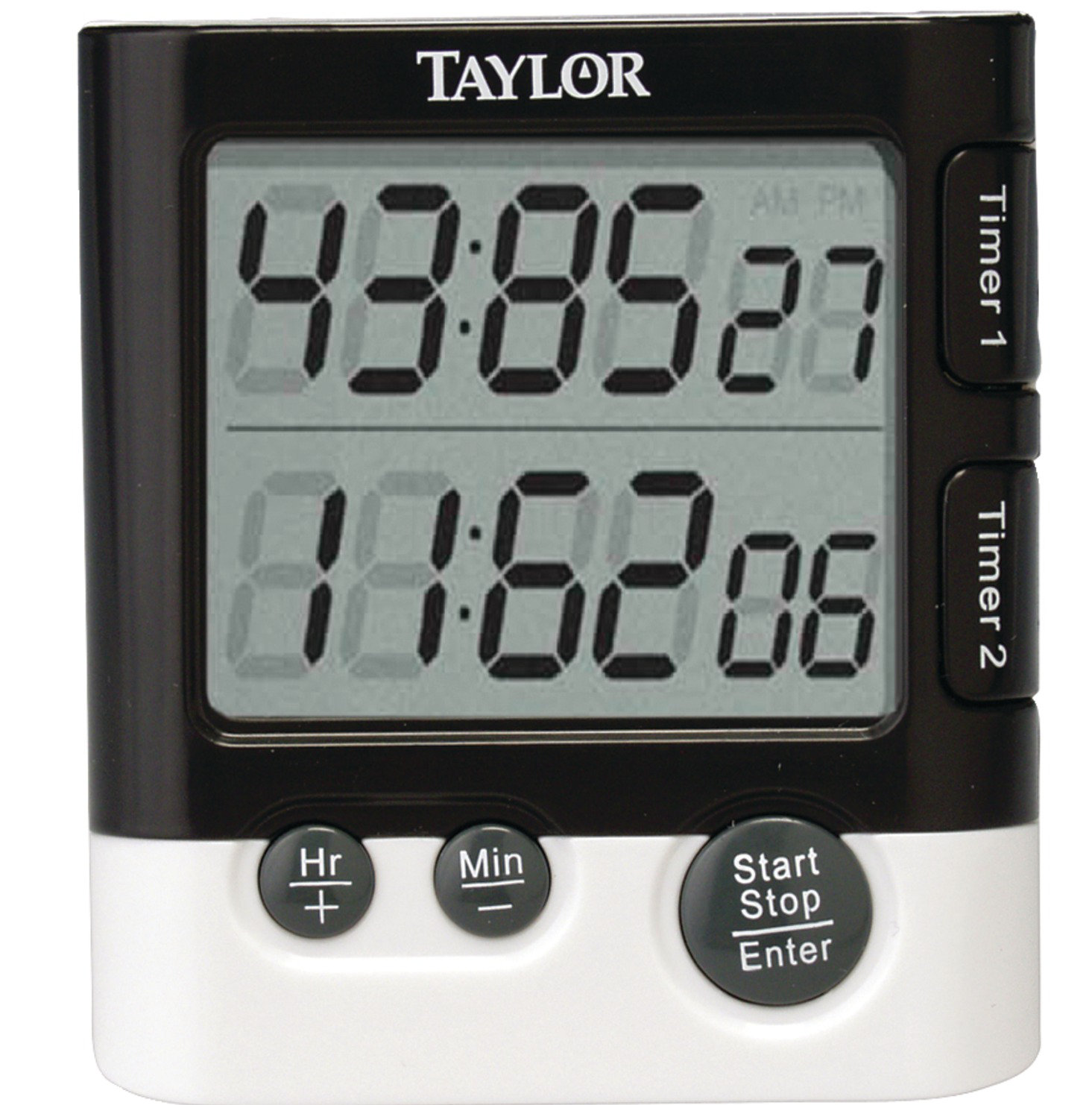 Black Farberware Protek Dual Event Digital Timer Electrical Timers