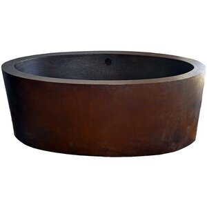 Dakota Freestanding Copper Bath Tub Soaking Bathtub