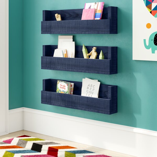 Kids Wall Mounted Book Shelves Wayfair