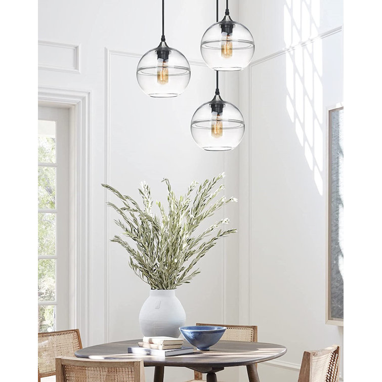 Blown glass dining room lighting Clearance