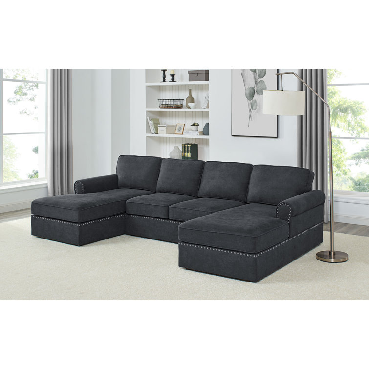Red Barrel Studio® 110" Wide Symmetrical Sectional With Double Chaise