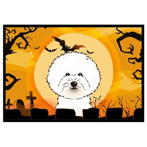 Halloween Bichon Frise Doormat