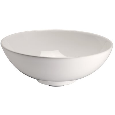 Ceramic Circular Vessel Bathroom Sink Barclay Sink Color: Bisque