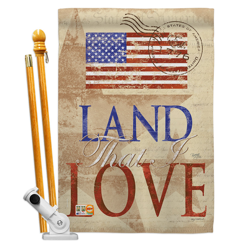 Breeze Decor Impressions 2 Sided Polyester 40 X 28 In Flag Set Wayfair