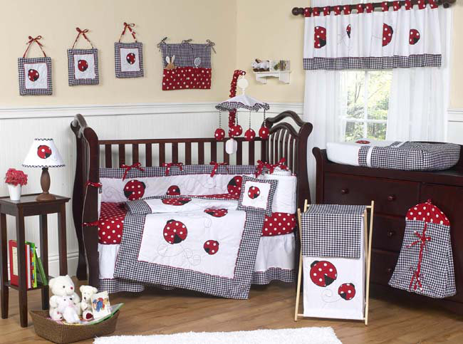 Sweet Jojo Designs Little Ladybug 9 Piece Crib Bedding Set Little Ladybug 9 Piece Crib Bedding Set