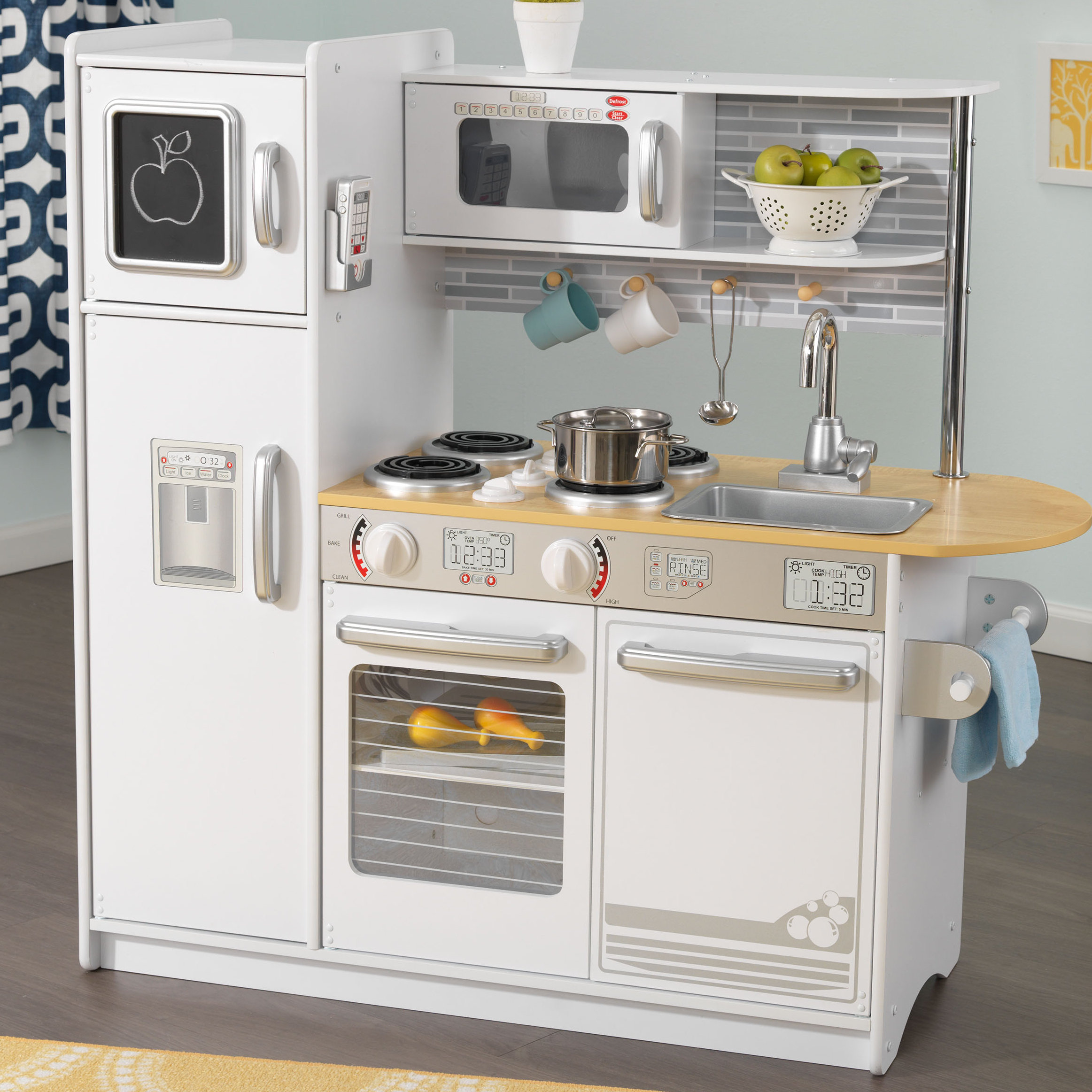 modern play kitchen set