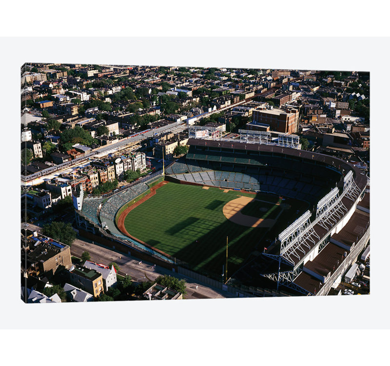 East Urban Home Aerial View Of Wrigley Field Chicago Cook