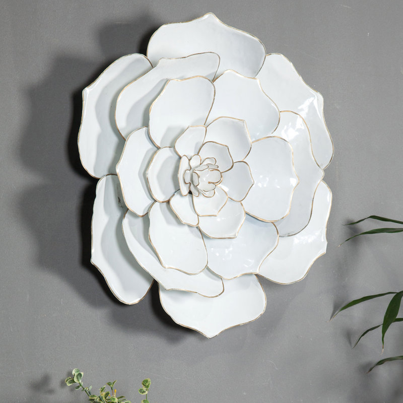 Rosdorf Park Flower Metal Wall Decor Reviews Wayfair