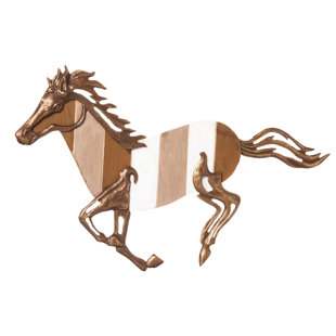 Wooden Horse Decor Wayfair Wood And Cast Metal Galloping Horse Wall Décor