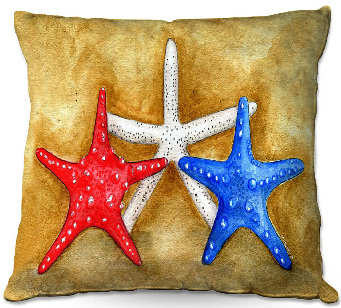 Highland Dunes Hartsfield Couch Seastars Throw Pillow Wayfair