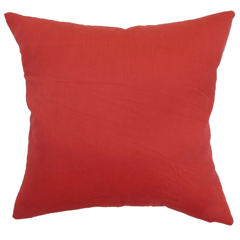 The Pillow Collection Calvi Plain Throw Pillow Cover | Wayfair