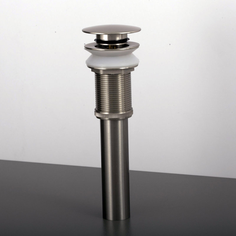 Dax Round Vanity Pop Up Bathroom Sink Drain With Overflow