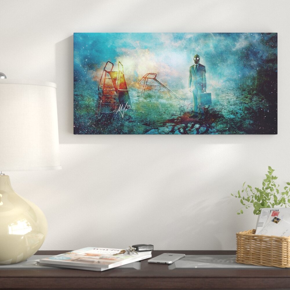 East Urban Home Grief Graphic Art Print On Wrapped Canvas Wayfair