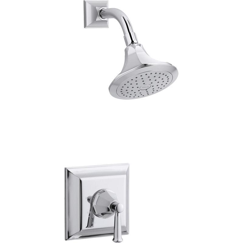 Kohler Memoirs Stately Rite Temp Shower Valve Trim With Lever Handle And 2 5 Gpm Showerhead Wayfair