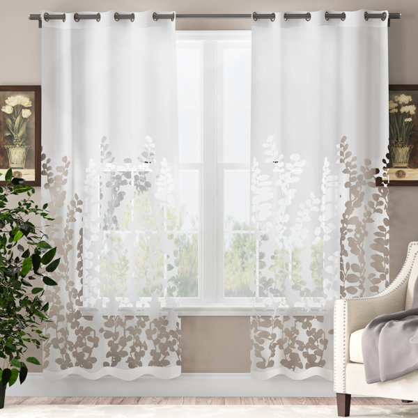 White Cotton Curtains Wayfair