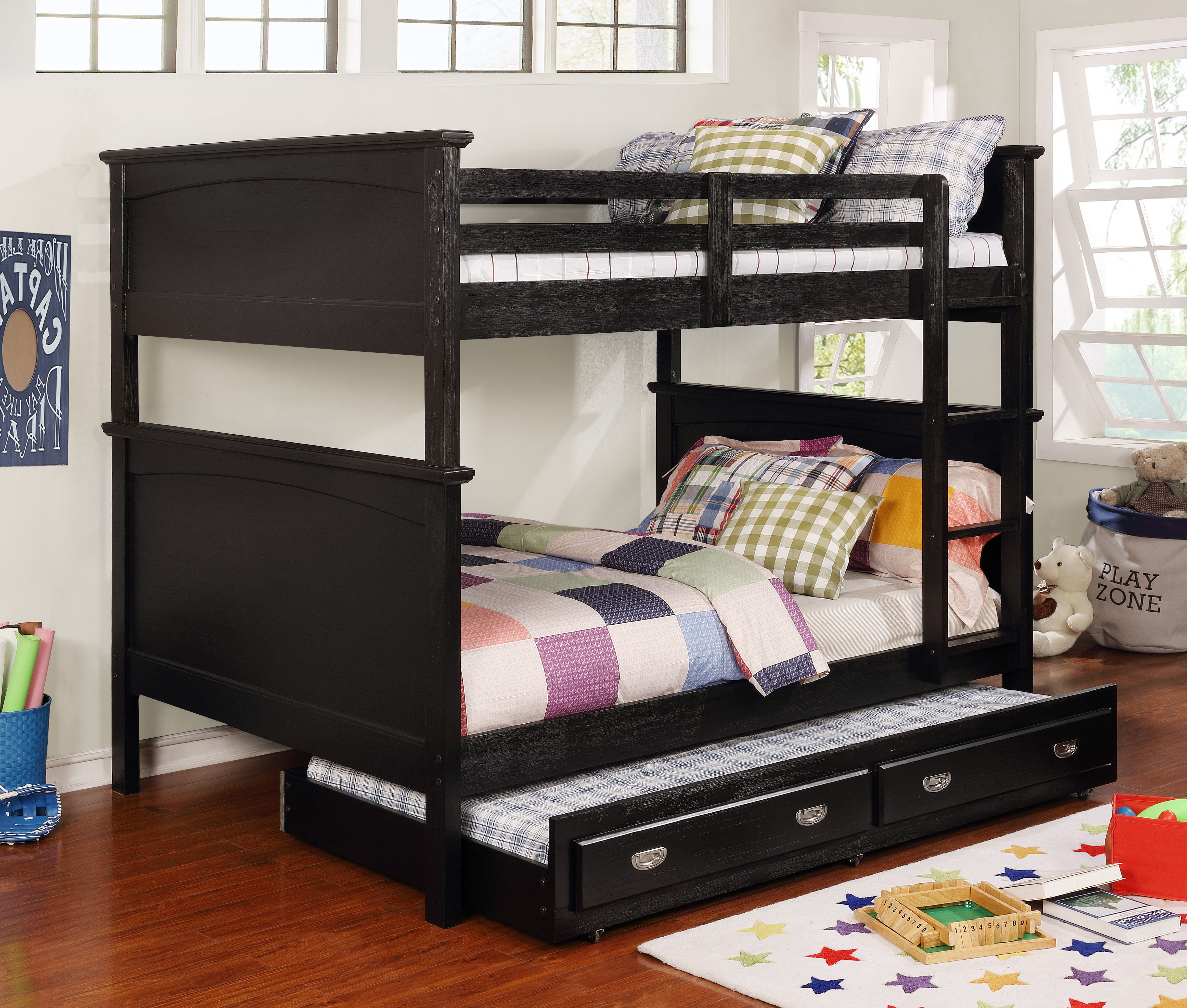 sturdy full over full bunk beds