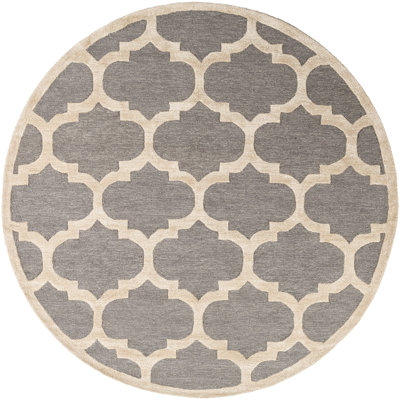Boise Hand Tufted Gray Area Rug Andover Mills Size Round 8 Hand Tufted Gray Area Rug Andover Mills