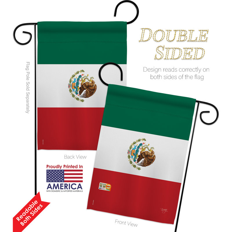 Breeze Decor Mexico Country Impressions Decorative 2 Sided Polyester 19 X 13 In 2 Piece Garden Flag Set Wayfair