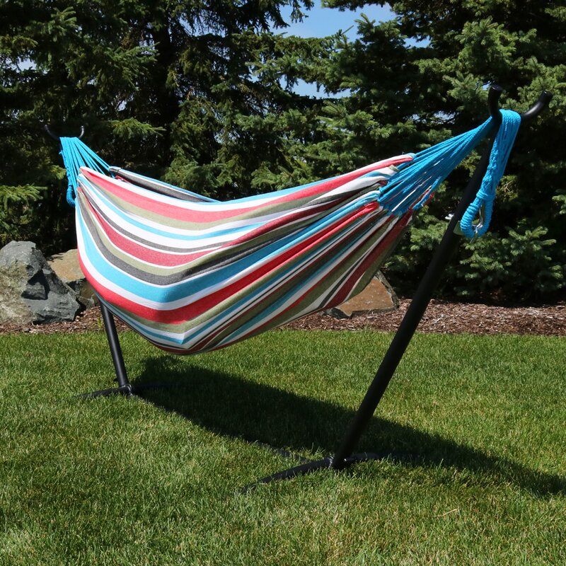 Mira Double Classic Hammock with Stand 