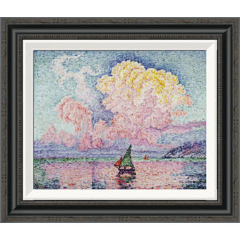 Global Gallery Pink Clouds Antibes By Paul Signac Framed
