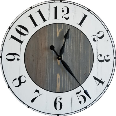 Oversized Hyuk Farmhouse Wall Clock