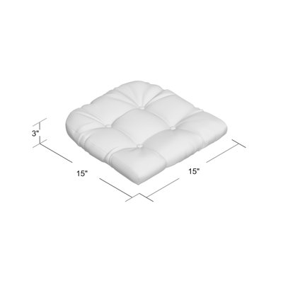 Non-Slip Dining Room And Kitchen Seat Cushions, 15 X 15 X 3 Inches