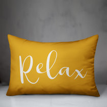 yellow lumbar throw pillows