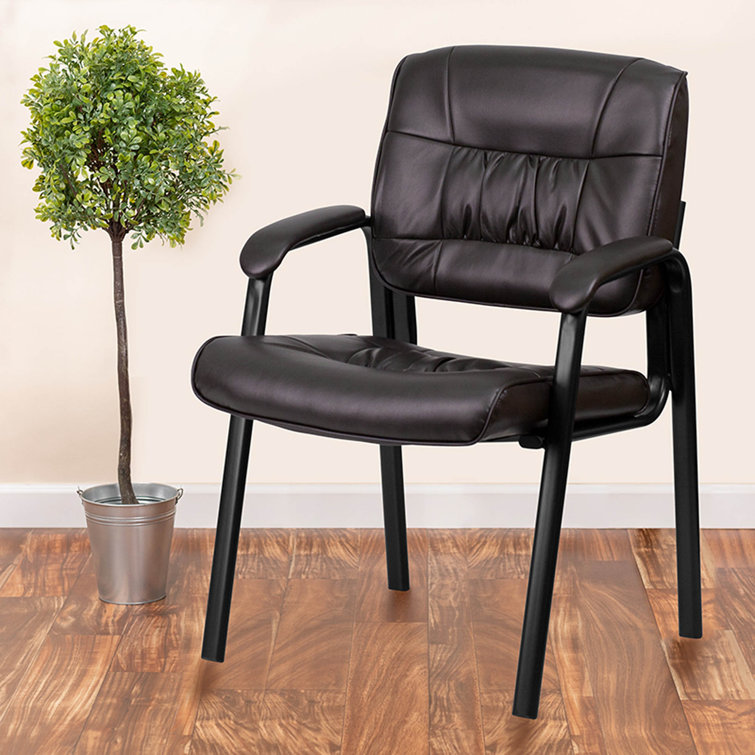 Waiting Room Chair Reception Desk Chairs Leather Guest Seat Comfortable Modern 