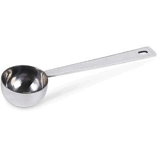 2 in 1 Stainless Steel Espresso Coffee Tamper Measuring Spoon Shovel with Stand Top! 