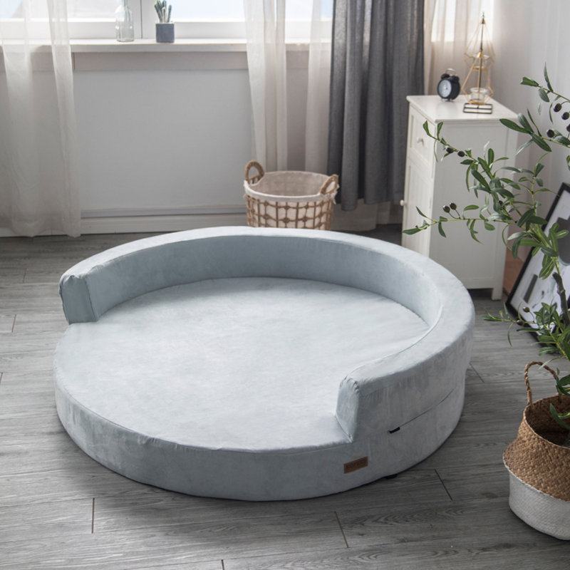 fala deluxe orthopedic memory foam bolster dog bed