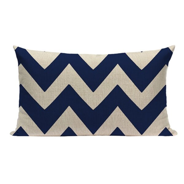 navy blue lumbar pillow cover