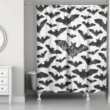 Details about   Halloween Scene Misty Forest Dead Trees Fabric Shower Curtain Set Bathroom Decor 