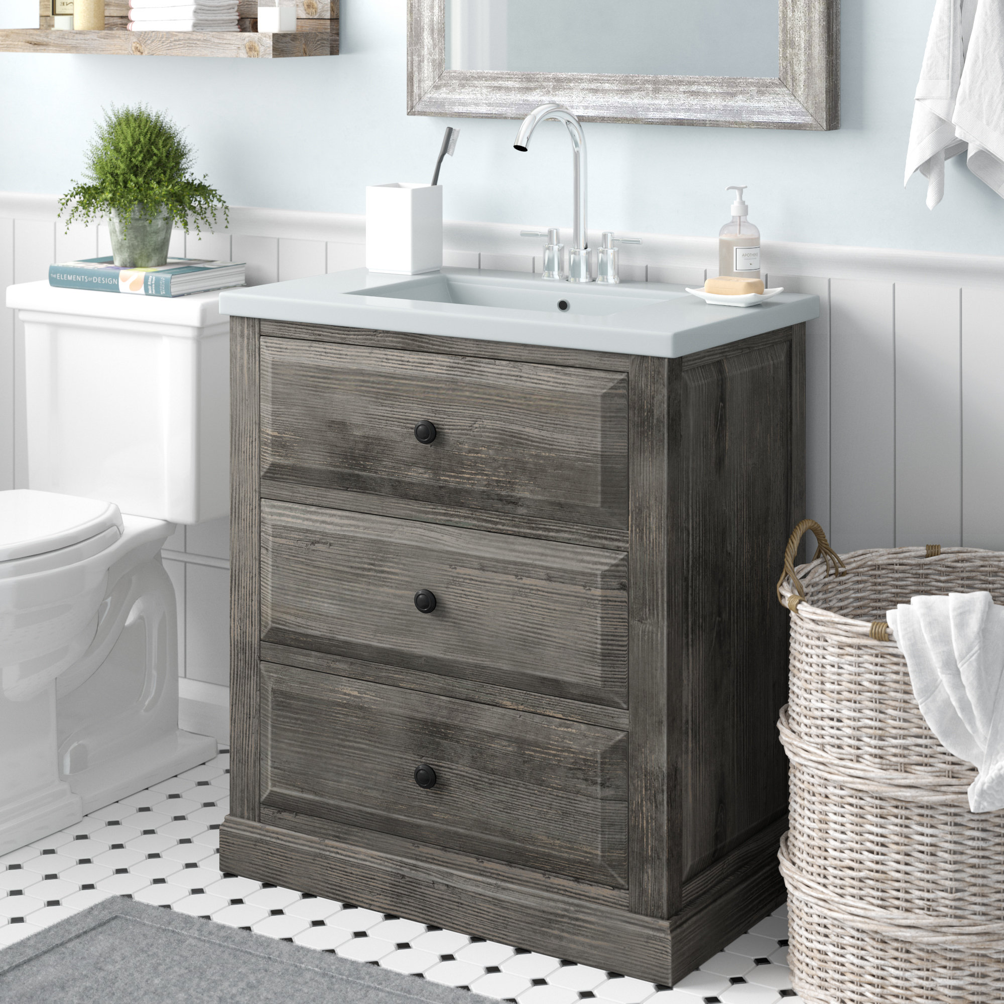 Gracie Oaks Aalisha 30 Single Sink Bathroom Vanity Set Reviews Wayfair